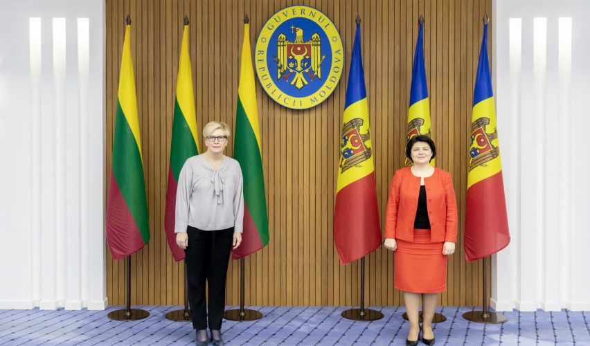 Vyriausybės vadovė sveikina Moldovą Nepriklausomybės dienos proga