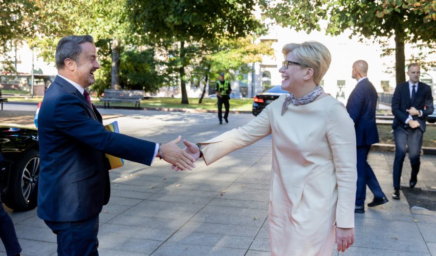 Lietuvos ir Liuksemburgo Ministrų Pirmininkų susitikime – dėmesys dvišaliams santykiams, energijos kainoms ir Ukrainai