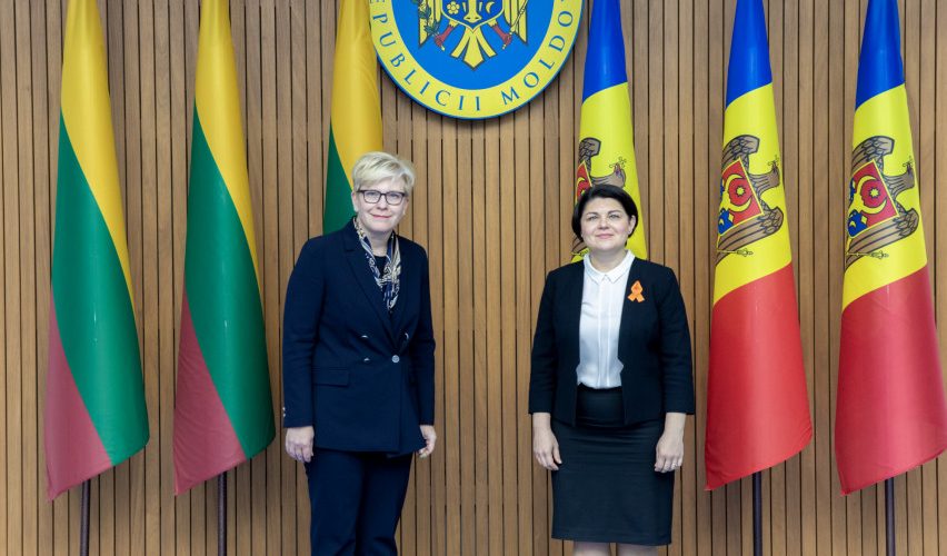 Ministrė Pirmininkė Moldovoje susitiko su šalies vadovais: solidarumas su Moldova šiuo metu reikalingas labiau nei bet kada