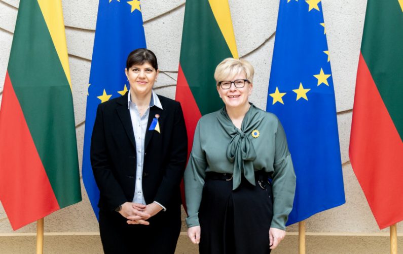 Ministrė Pirmininkė susitiko su Europos vyriausiąja prokurore  