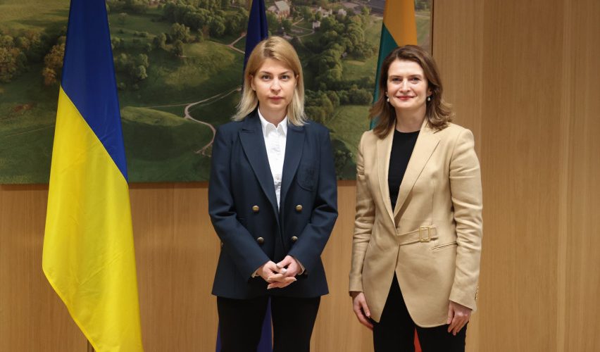Vyriausybės kanclerė Briuselyje susitiko su Ukrainos vicepremjere Olha Stefanišyna