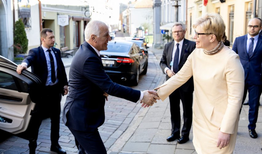 Ministrė Pirmininkė susitiko su Armėnijos Prezidentu Vaagnu Chačaturianu