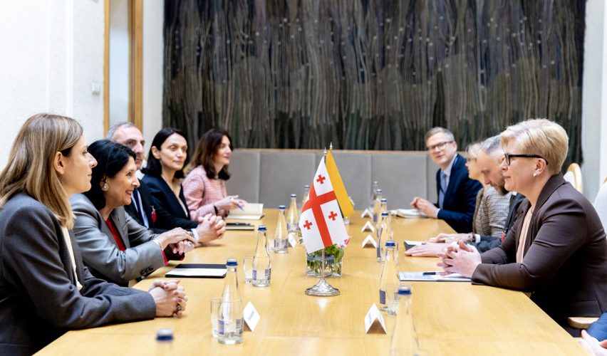 Ministrė Pirmininkė susitiko su Sakartvelo Prezidente Salome Zurabišvili