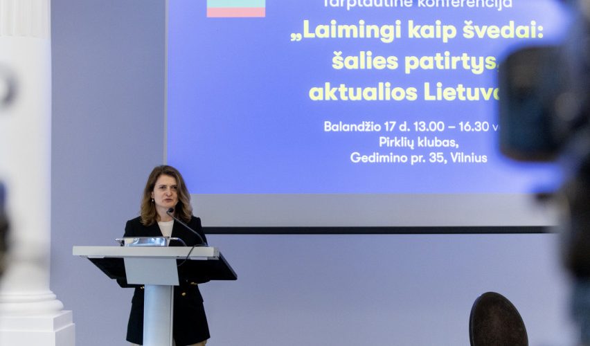 Vyriausybės kanclerė: Švedija – pavyzdys Lietuvai, kaip kurti galimybes žmogui suteikiančią aplinką