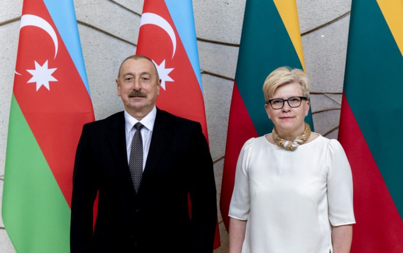 Premjerė susitiko su Azerbaidžano Prezidentu Ilhamu Alijevu 