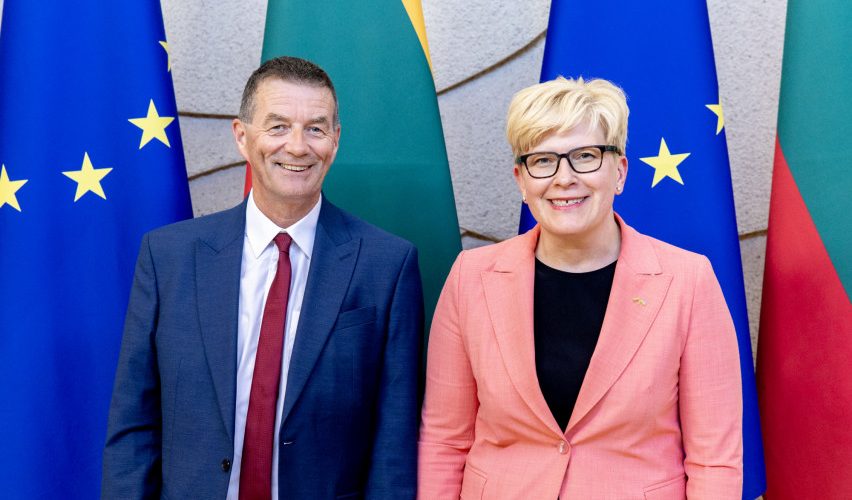 Ministrė Pirmininkė susitiko su Europos audito rūmų pirmininku Tony Murphy 
