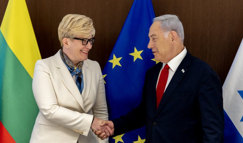 Ministrė Pirmininkė susitiko su Izraelio Ministru Pirmininku Benjaminu Netanyahu