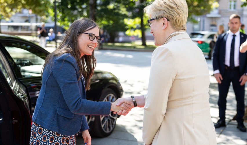 Ministrė Pirmininkė susitiko su Islandijos Ministre Pirmininke Katrín Jakobsdóttir 