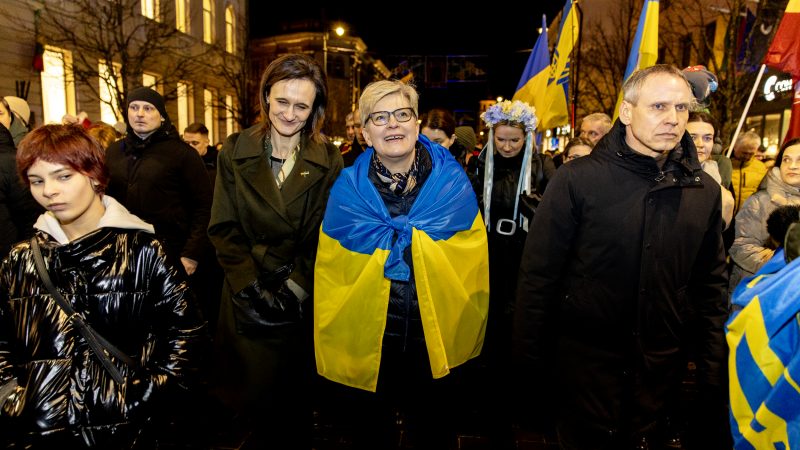 Premjerė: didžiuojuosi, kad gimiau ir gyvenu šalyje, kurios žmonės dėl Ukrainos pergalės daro tiek daug