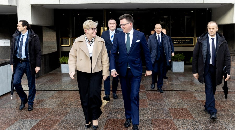 Premjerė susitiko su Lenkijos Seimo Maršalka Szymonu Holownia