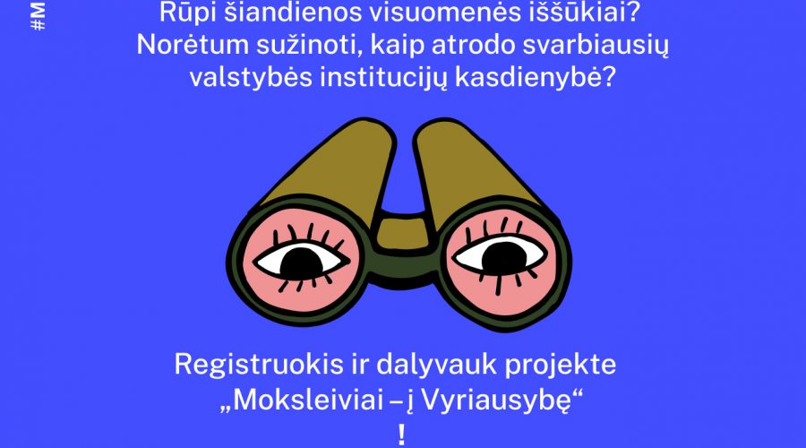 Prasideda registracija į projektą „Moksleiviai – į Vyriausybę“