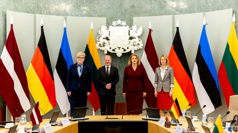 Su Vokietijos Kancleriu ir Baltijos šalių Premjerėmis susitikusi I