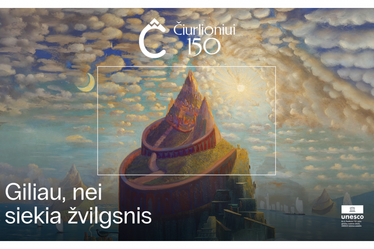 Šūkiu „Giliau, nei siekia žvilgsnis“ jubiliejinė programa „Čiurlioniui 150“ kviečia pasinerti į Čiurlionio laiką