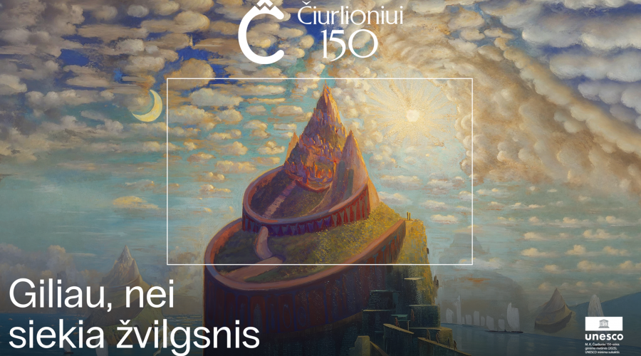 Šūkiu „Giliau, nei siekia žvilgsnis“ jubiliejinė programa „Čiurlioniui 150“ kviečia pasinerti į Čiurlionio laiką