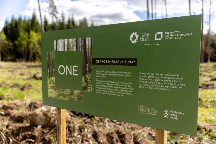 „EXPO 2025“ Osakoje lankytojai sodina mišką..
