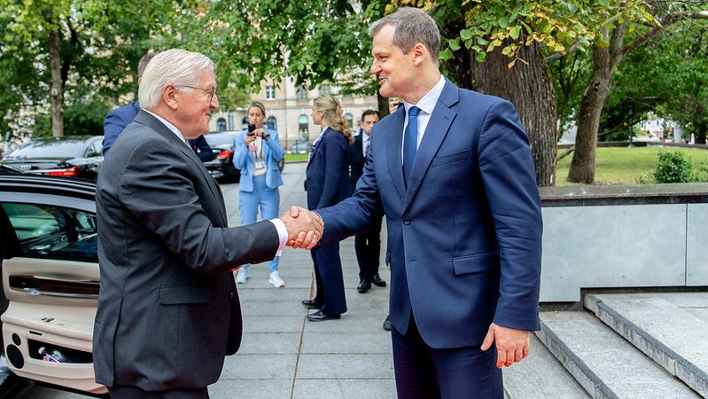 Su Vokietijos Prezidentu susitikęs Premjeras: Lietuvai ir Vokietijai dirbant kartu, saugesnis ir mūsų regionas, ir Europa