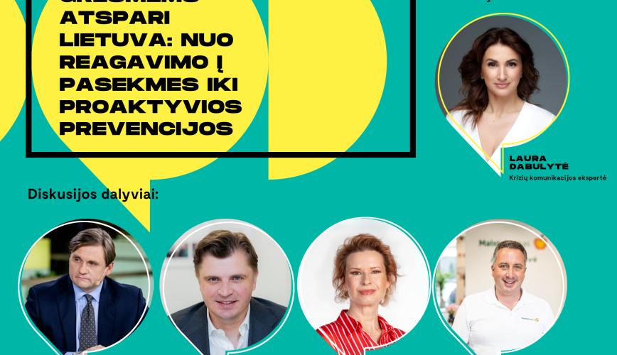 Festivalyje „Būtent!“ – diskusija apie Lietuvos atsparumą grėsmėms