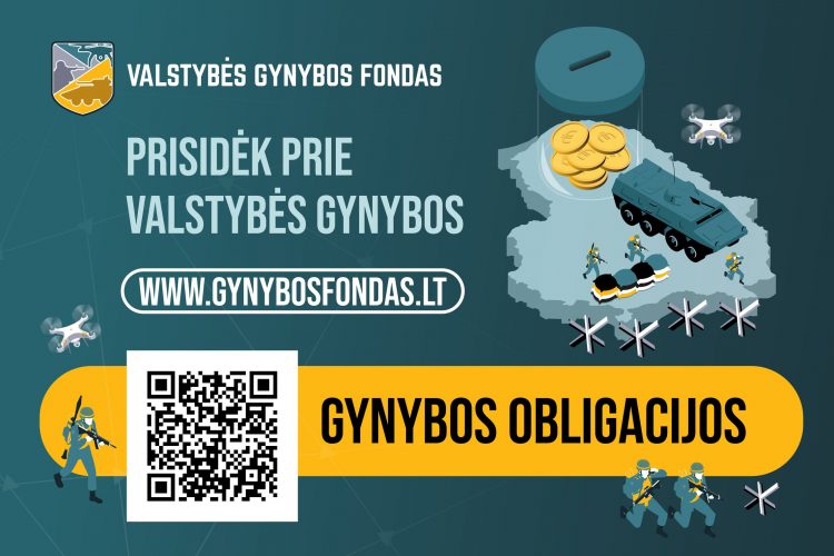 Pradėta platinti nauja gynybos obligacijų emisija