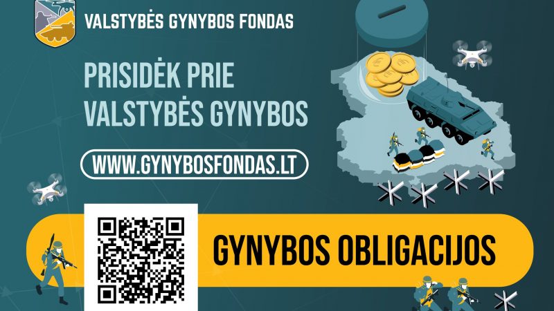Pradėta platinti nauja gynybos obligacijų emisija