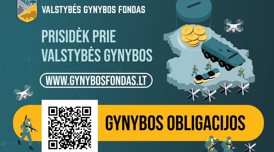 Pradėta platinti nauja gynybos obligacijų emisija