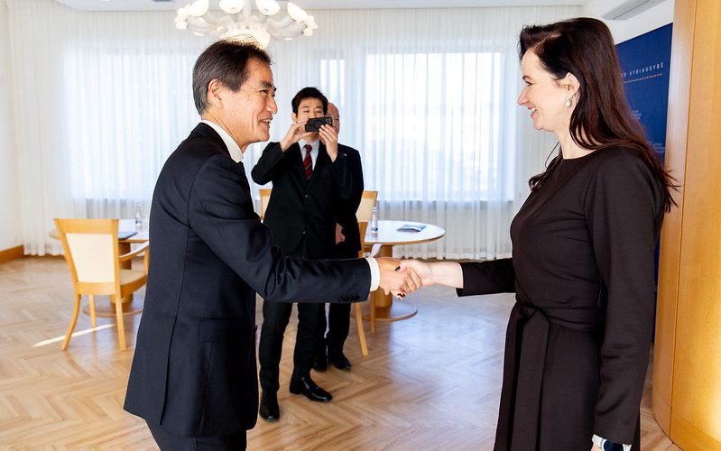 Premjerė susitiko su Japonijos ambasadoriumi Lietuvoje