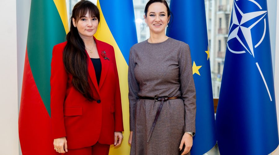 Premjerė susitiko su Ukrainos ambasadore Lietuvoje