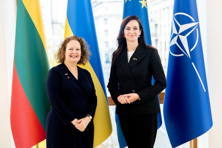 Premjerė susitiko su Jungtinės Karalystės ambasadore Lietuvoje