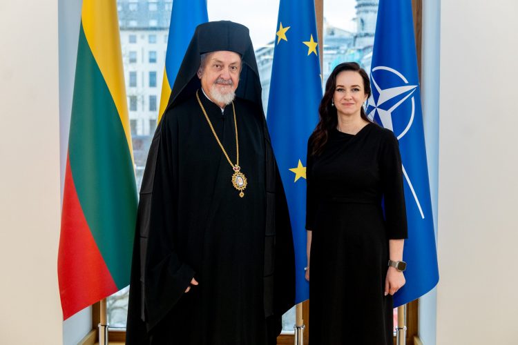 Ministrė Pirmininkė susitiko su Konstantinopolio ekumeninio patriarchato metropolitu Emanueliu
