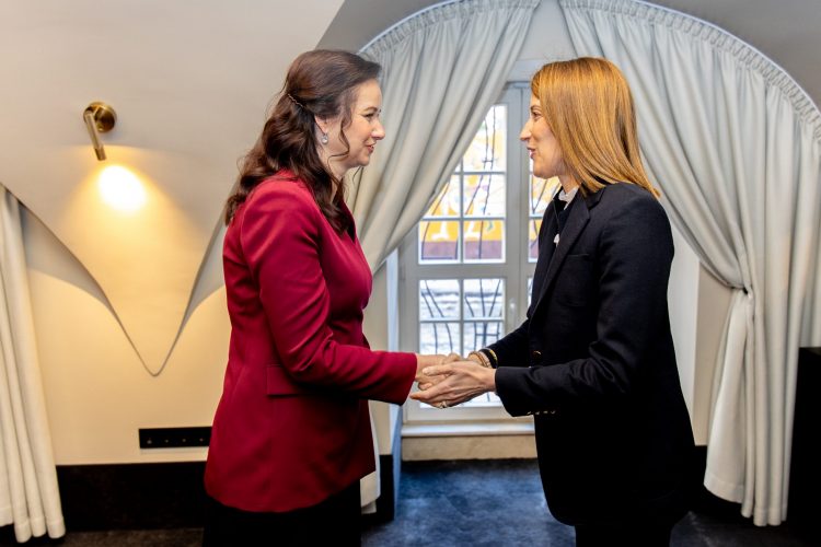 Premjerė susitiko su Europos Parlamento Pirmininke Roberta Metsola