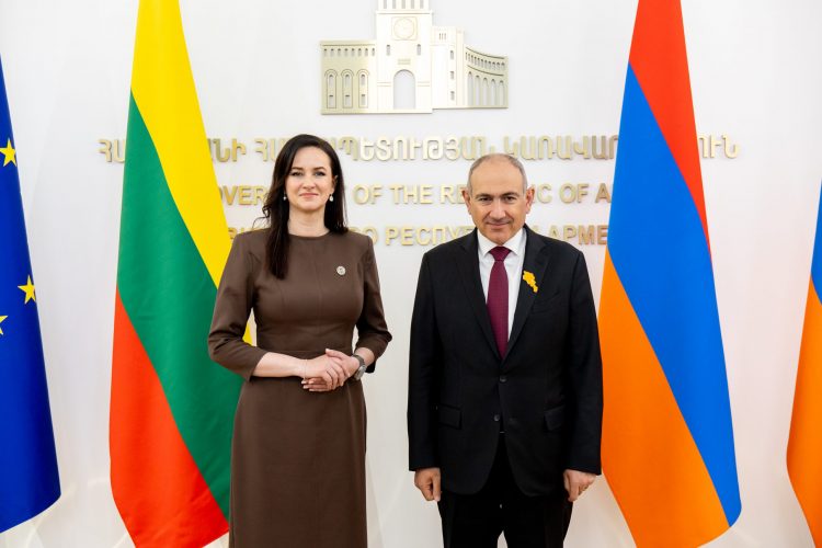 Jerevane Premjerė susitiko su Armėnijos Vyriausybės vadovu